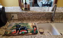 Load image into Gallery viewer, Pug Cozy Christmas Dish Drying Mat