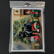 Load image into Gallery viewer, Pug Cozy Christmas Greeting Cards - Blank Note Cards – 8-Pack of Artist-Designed Cards with Envelopes