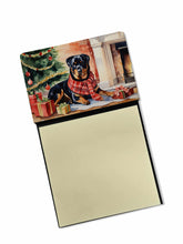 Load image into Gallery viewer, Rottweiler Cozy Christmas Sticky Note Holder- Refiilable Desk Accessory Note Pad