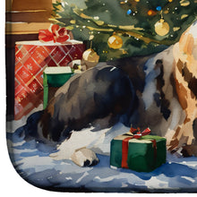 Load image into Gallery viewer, Saint Bernard Cozy Christmas Dish Drying Mat