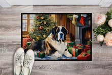Load image into Gallery viewer, Saint Bernard Cozy Christmas Doormat-24x36 Indoor / Outdoor Rug | Made in USA