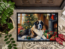 Load image into Gallery viewer, Saint Bernard Cozy Christmas Doormat