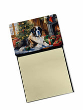 Load image into Gallery viewer, Saint Bernard Cozy Christmas Sticky Note Holder- Refiilable Desk Accessory Note Pad