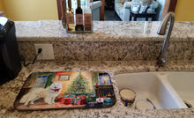 Load image into Gallery viewer, Samoyed Cozy Christmas Dish Drying Mat