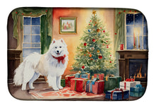 Load image into Gallery viewer, Samoyed Cozy Christmas Dish Drying Mat