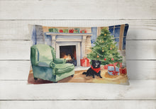 Load image into Gallery viewer, Schipperke Cozy Christmas Throw Pillow