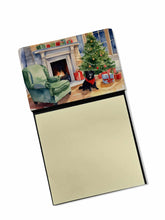 Load image into Gallery viewer, Schipperke Cozy Christmas Sticky Note Holder- Refiilable Desk Accessory Note Pad