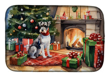 Load image into Gallery viewer, Schnauzer Cozy Christmas Dish Drying Mat