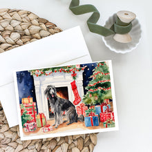 Load image into Gallery viewer, Scottish Deerhound Cozy Christmas Greeting Cards - Blank Note Cards – 8-Pack of Artist-Designed Cards with Envelopes