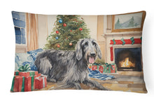 Load image into Gallery viewer, Scottish Deerhound Cozy Christmas Throw Pillow