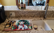 Load image into Gallery viewer, Sealyham Terrier Cozy Christmas Dish Drying Mat