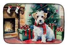 Load image into Gallery viewer, Sealyham Terrier Cozy Christmas Dish Drying Mat