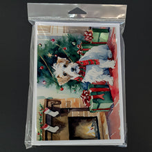 Load image into Gallery viewer, Sealyham Terrier Cozy Christmas Greeting Cards - Blank Note Cards – 8-Pack of Artist-Designed Cards with Envelopes