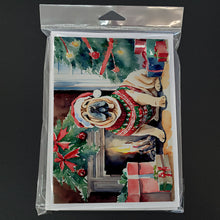 Load image into Gallery viewer, Shar Pei Cozy Christmas Greeting Cards - Blank Note Cards – 8-Pack of Artist-Designed Cards with Envelopes