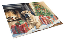 Load image into Gallery viewer, Shar Pei Cozy Christmas Glass Cutting Boards – Durable, Decorative Kitchen Art Large