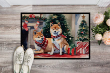 Load image into Gallery viewer, Shiba Inu Cozy Christmas Doormat