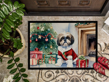 Load image into Gallery viewer, Shih Tzu Cozy Christmas Doormat - 18X27 Indoor / Outdoor Rug | Made in USA