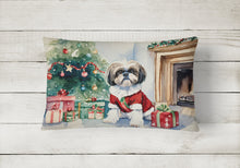 Load image into Gallery viewer, Shih Tzu Cozy Christmas Throw Pillow
