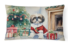 Load image into Gallery viewer, Shih Tzu Cozy Christmas Throw Pillow
