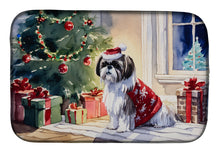 Load image into Gallery viewer, Shih Tzu Cozy Christmas Dish Drying Mat