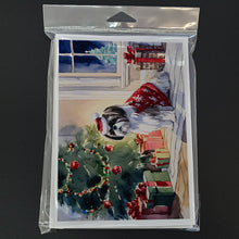 Load image into Gallery viewer, Shih Tzu Cozy Christmas Greeting Cards - Blank Note Cards – 8-Pack of Artist-Designed Cards with Envelopes