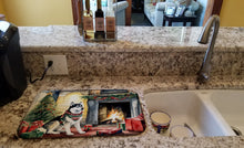 Load image into Gallery viewer, Siberian Husky Cozy Christmas Dish Drying Mat