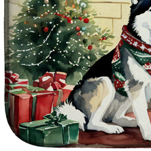 Load image into Gallery viewer, Siberian Husky Cozy Christmas Dish Drying Mat
