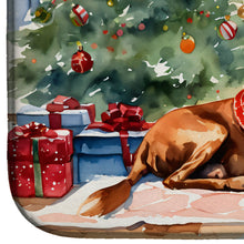Load image into Gallery viewer, Vizsla Cozy Christmas Dish Drying Mat