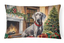 Load image into Gallery viewer, Weimaraner Cozy Christmas Throw Pillow