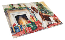 Load image into Gallery viewer, Welsh Springer Spaniel Cozy Christmas Glass Cutting Boards – Durable, Decorative Kitchen Art Large
