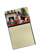 Load image into Gallery viewer, Welsh Springer Spaniel Cozy Christmas Sticky Note Holder- Refiilable Desk Accessory Note Pad