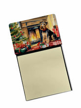 Load image into Gallery viewer, Welsh Terrier Cozy Christmas Sticky Note Holder- Refiilable Desk Accessory Note Pad