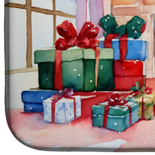 Load image into Gallery viewer, Westie Cozy Christmas Dish Drying Mat