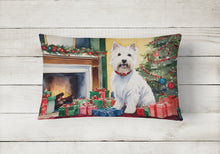 Load image into Gallery viewer, Westie Cozy Christmas Throw Pillow