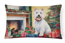 Load image into Gallery viewer, Westie Cozy Christmas Throw Pillow