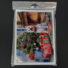 Load image into Gallery viewer, Westie Cozy Christmas Greeting Cards - Blank Note Cards – 8-Pack of Artist-Designed Cards with Envelopes