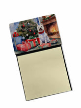 Load image into Gallery viewer, Westie Cozy Christmas Sticky Note Holder- Refiilable Desk Accessory Note Pad
