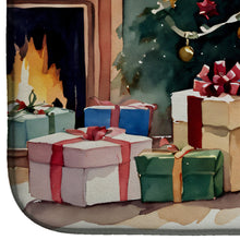 Load image into Gallery viewer, Fox Terrier Cozy Christmas Dish Drying Mat