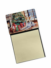 Load image into Gallery viewer, Fox Terrier Cozy Christmas Sticky Note Holder- Refiilable Desk Accessory Note Pad