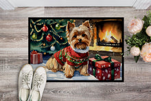 Load image into Gallery viewer, Yorkshire Terrier Cozy Christmas Doormat - 18X27 Indoor / Outdoor Rug | Made in USA