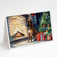 Load image into Gallery viewer, Boxer Cozy Christmas Greeting Cards - Blank Note Cards – 8-Pack of Artist-Designed Cards with Envelopes
