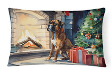 Load image into Gallery viewer, Boxer Cozy Christmas Throw Pillow