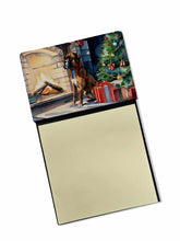 Load image into Gallery viewer, Boxer Cozy Christmas Sticky Note Holder- Refiilable Desk Accessory Note Pad