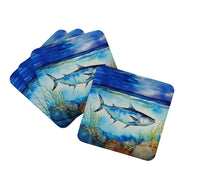 Load image into Gallery viewer, Bluefin Tuna Coasters - Set of 4 Lightweight Foam, Absorbent Drink Coasters