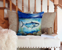 Load image into Gallery viewer, Bluefin Tuna Throw Pillow - 14x14 Decorative Pillow – Art for Your Home &amp; Patio