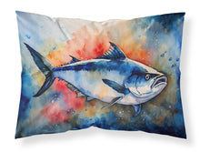 Load image into Gallery viewer, Bluefin Tuna Standard Pillowcase – Artistic Decorative Front, White Back
