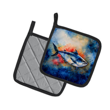Load image into Gallery viewer, Bluefin Tuna Pot Holders - Set of 2 Decorative Kitchen Helpers | Made in the USA