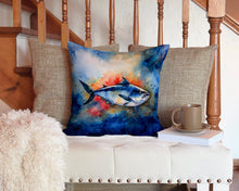 Load image into Gallery viewer, Bluefin Tuna Throw Pillow - 14x14 Decorative Pillow – Art for Your Home &amp; Patio