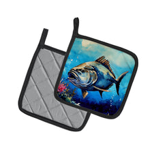 Load image into Gallery viewer, Bluefin Tuna Pot Holders - Set of 2 Decorative Kitchen Helpers | Made in the USA