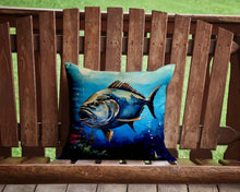Load image into Gallery viewer, Bluefin Tuna Throw Pillow - 14x14 Decorative Pillow – Art for Your Home &amp; Patio